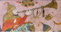 Historical depiction of a boru